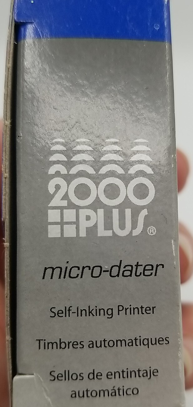 MaxMark Micro Dater 2000 Plus Self Inking Date Stamp - Black