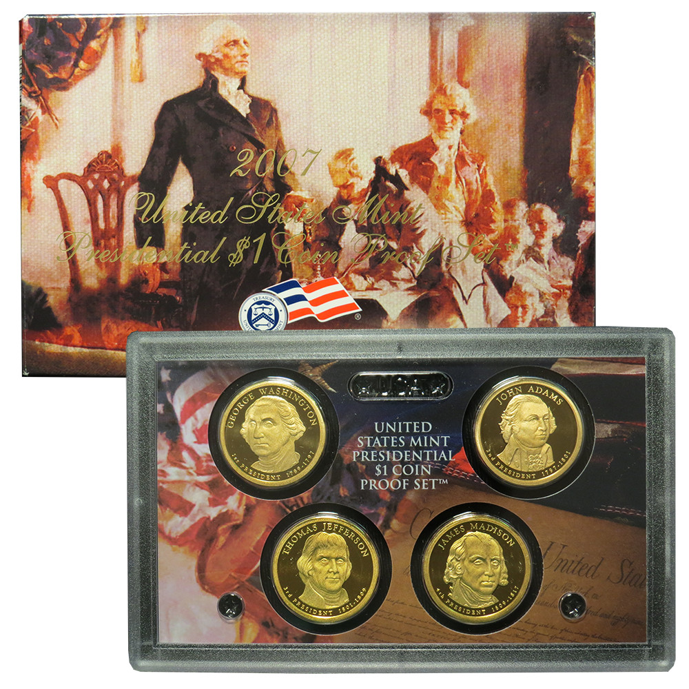 2007 U.S. Mint Presidential $1 Coin Proof Set w/ Box & COA *JE