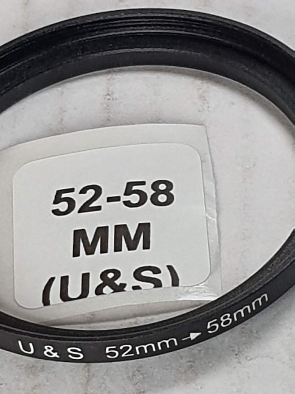 52-58mm Metal Step Up Adapter Ring 52mm Lens to 58mm Filter Converter E52-E58