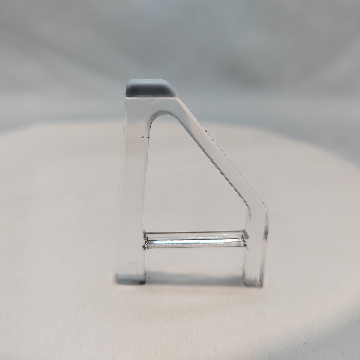 For PS5 Slim Console Horizontal Bracket Triangle Clear Holder w/ Anti-slip Pad