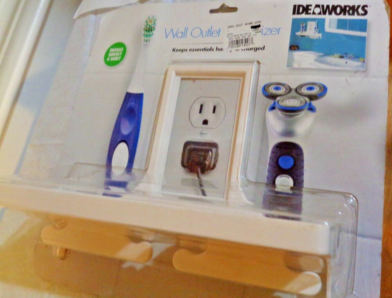 Wall Outlet Organizer Keep Essential Handy While Charging Hold Toothbrush Shaver