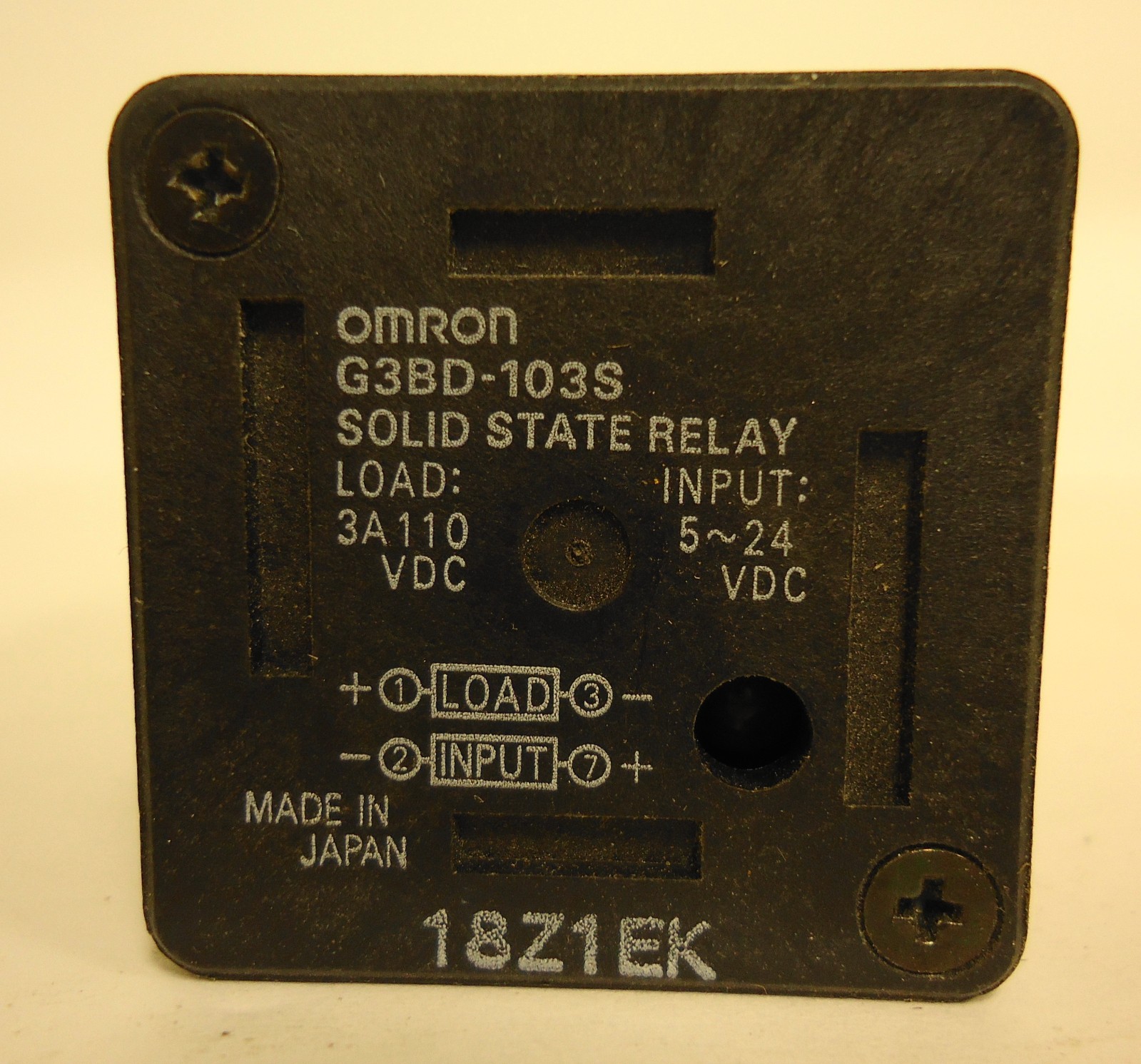 Omron G3BD-103S Solid State Relay 3A 110VDC