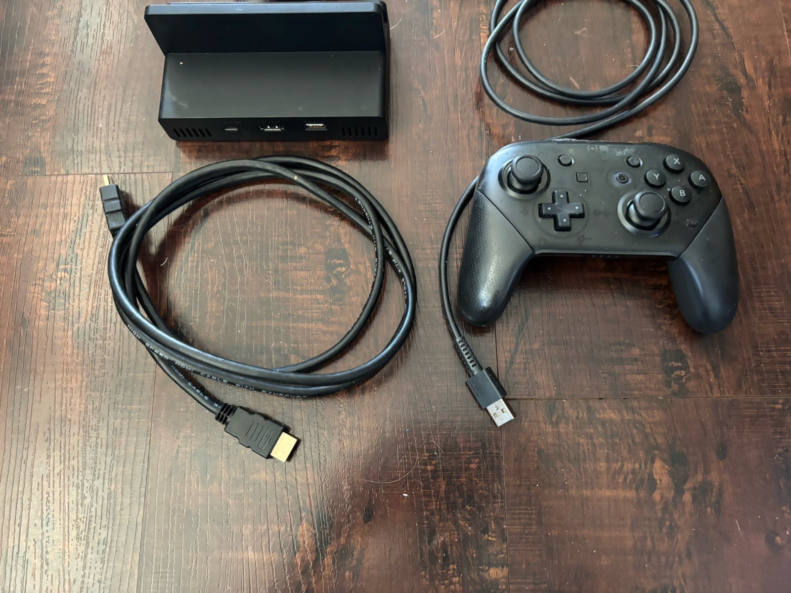 Nintendo Switch 1 Dock With HDMI Cord, Power Adapter, Pro Controller And Cord