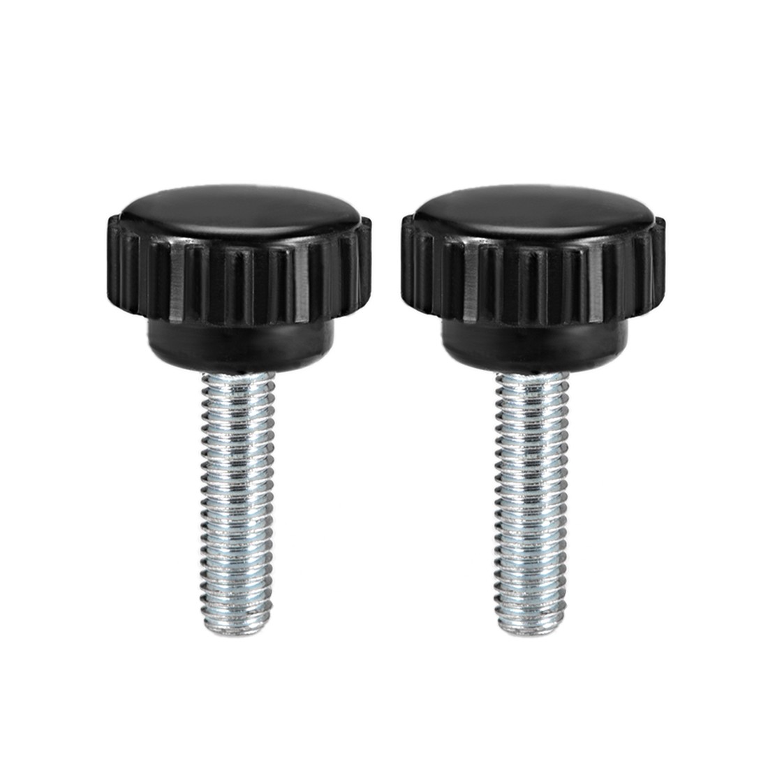 2pcs M6 x 20mm Male Thread Knurled Locking Knobs