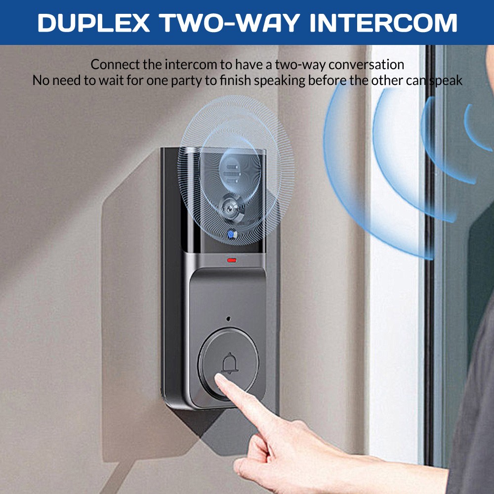 Intelligent Smart Video Intercom System Wireless Visual Doorbell W/Touchscreen