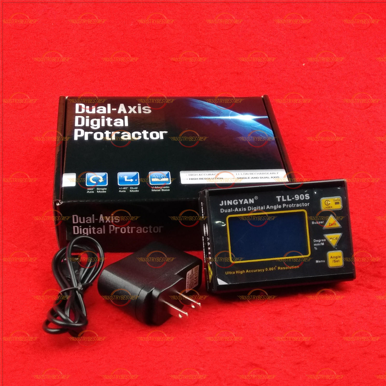 Digital Laser Level Protractor Angle Finder Meter Hi-accuracy 0.005° 90S TLL-90S