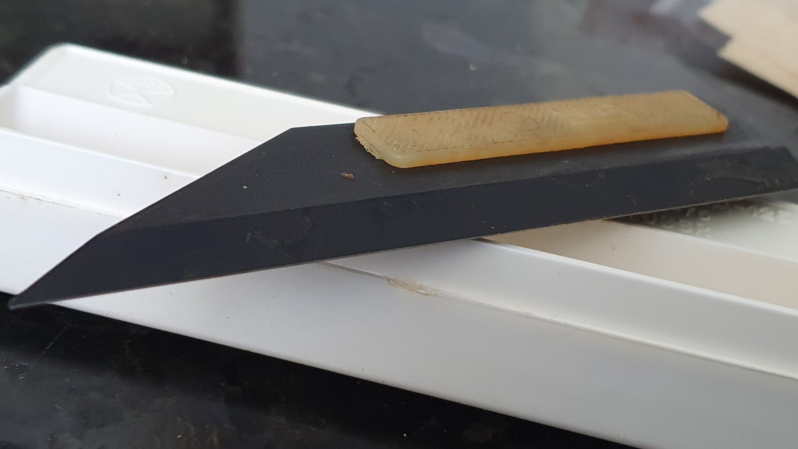 Straight Edge 125mm  Precision Hardened Black Oxide Steel Haarlineal USSR Gr 0