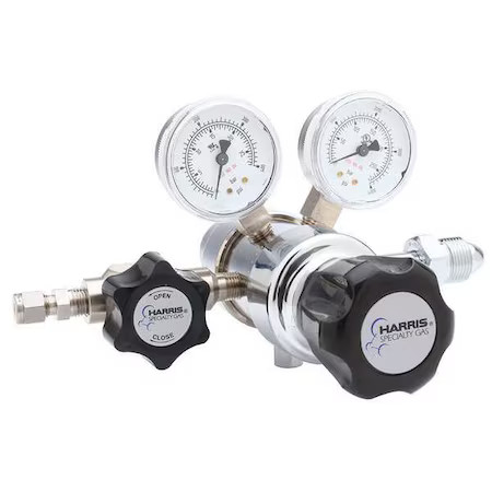 Harris Kh1057 High Purity Gas Regulator, Hydrogen, Methane, Two Stage,