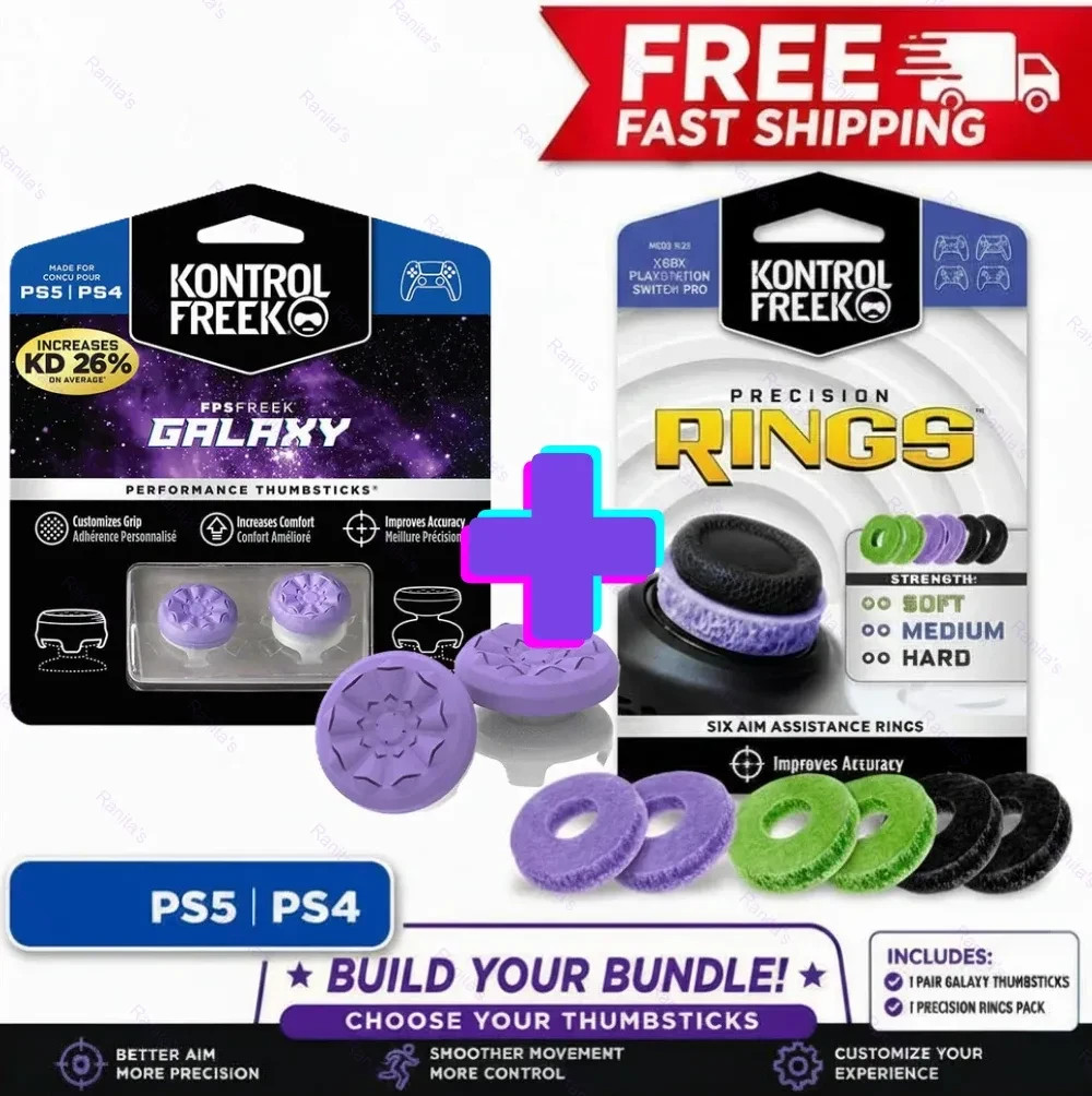 KontrolFreek + Precision Rings Bundle PS5 PS4 Pick Your Thumbsticks NEW