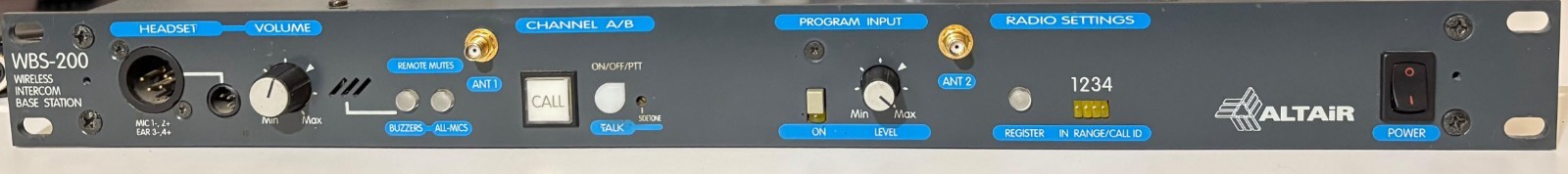 Altair wired + wireless intercom system 9 seats expandable