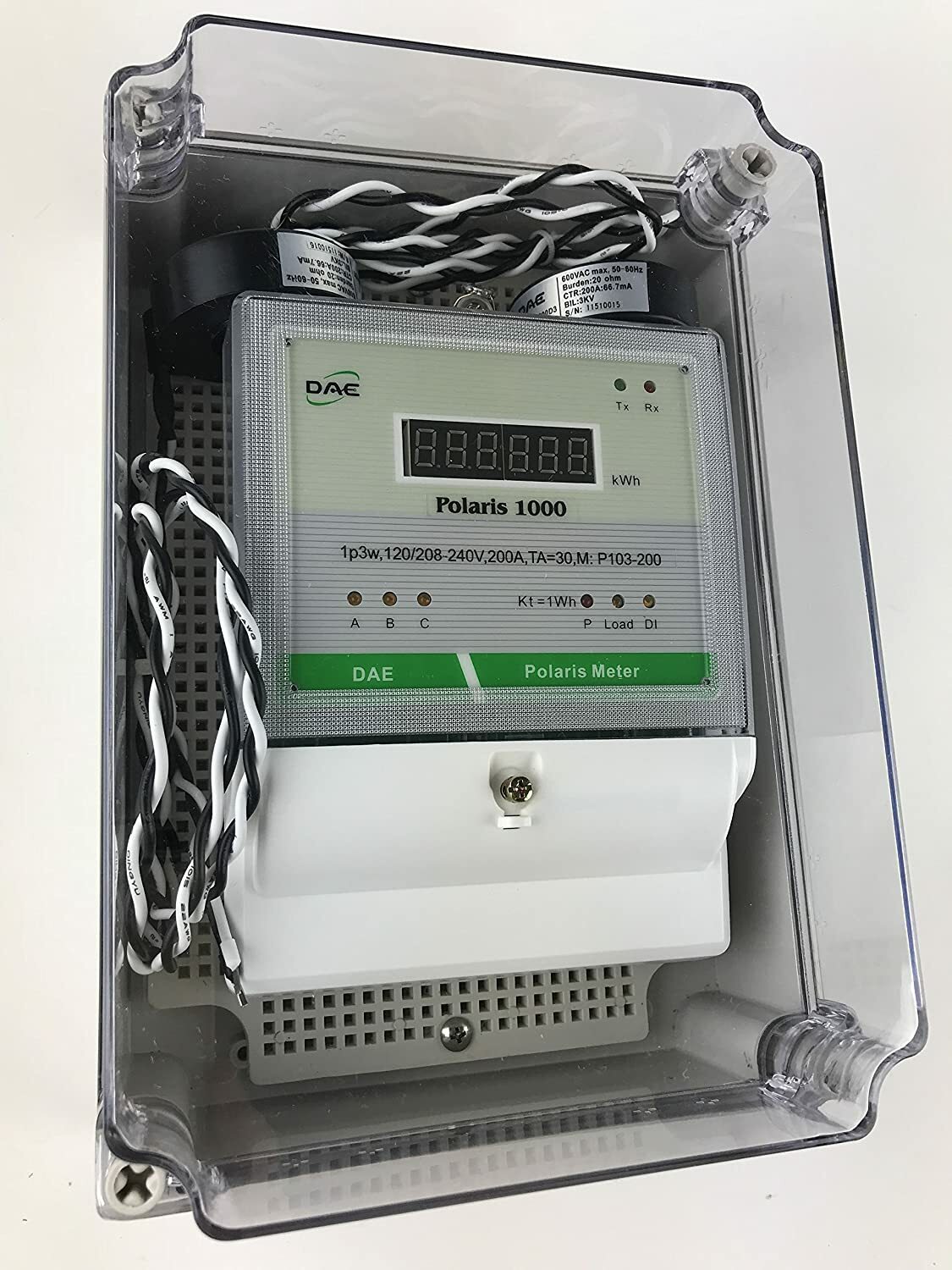 DAE P103-200-S KIT1, UL, Outdoor, kWh Submeter, 1P3W, 200A,120/240V, 2 CTs