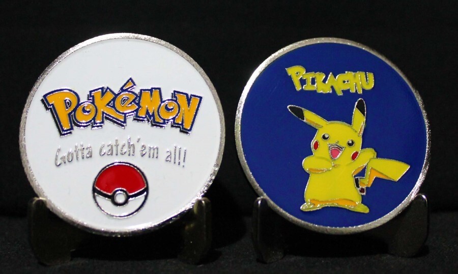 POKEMON FUN COLLECTIBLE CHALLENGE COIN SUPER HERO MOVIE CHARACTER COINS
