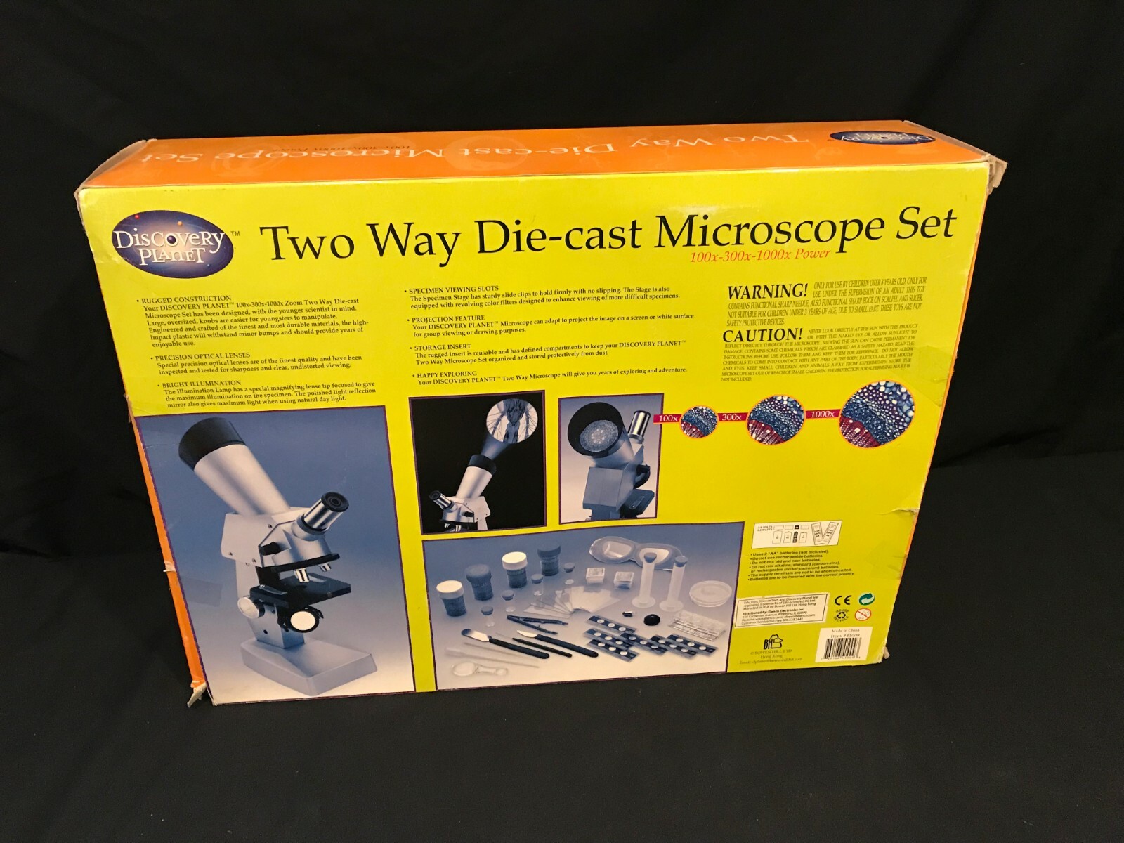Discovery Planet Two Way Die Cast Microscope Set CD Instructions Homeschooling