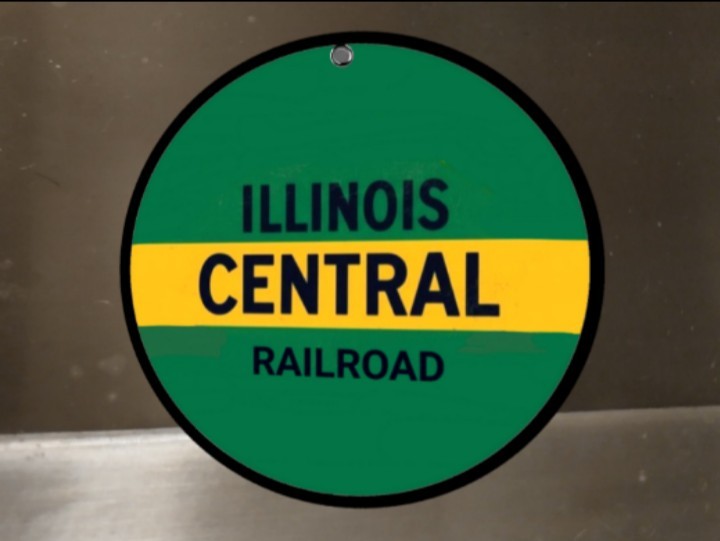 Illinois Central Railway Metal Sign • Americana Railroad