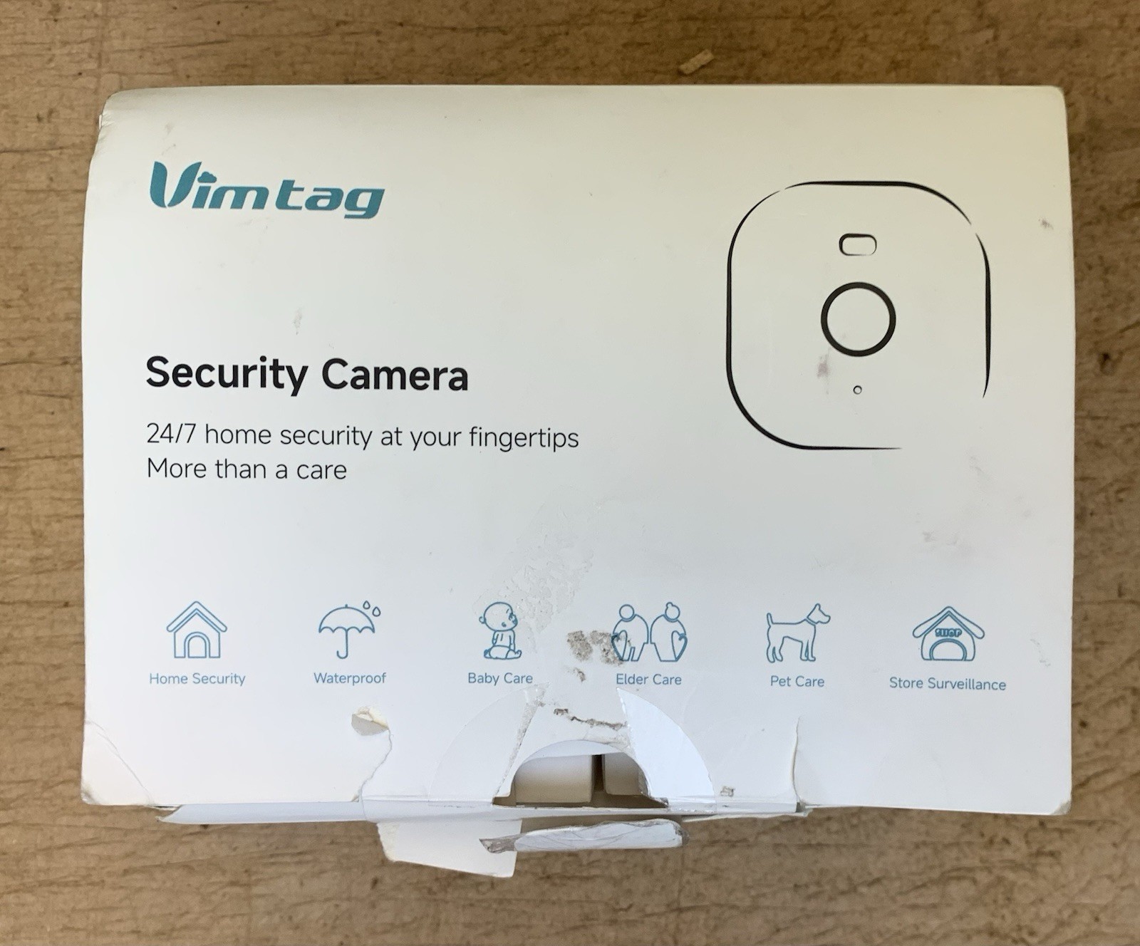 VIMTAG 2.5K Cameras for Home Security 4MP, 2Pack, White