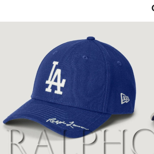 Los Angeles Dodgers Polo Ralph Lauren x New Era LA Blue 49FORTY Baseball Hat Cap