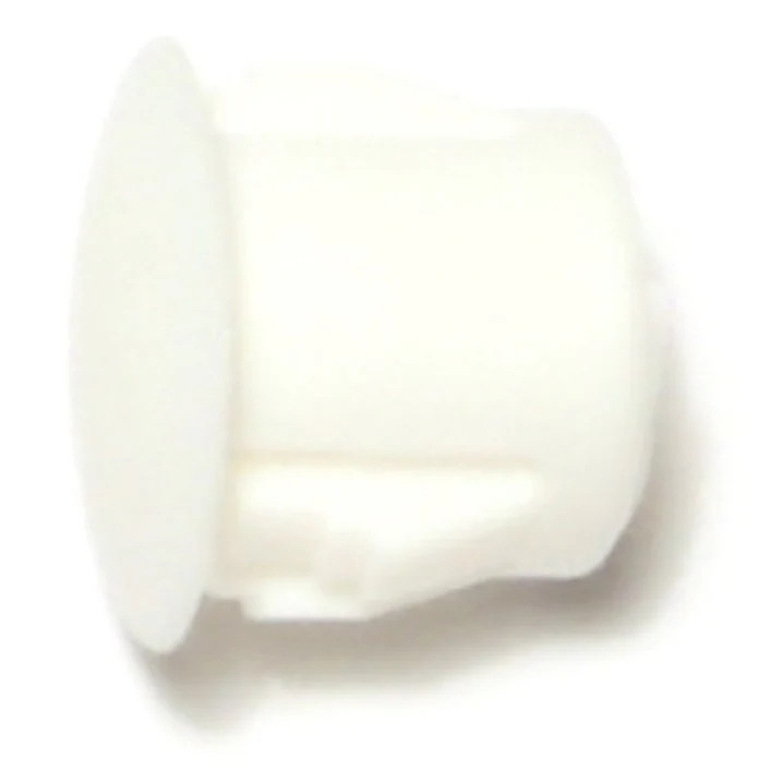 3/8" White Nylon Plastic Flush Head Hole Plugs (18 pcs.)