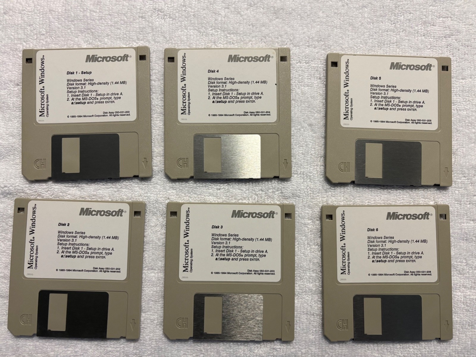 📦 Microsoft Windows Operation System, Version 3.1, Setup, 3.5" Floppy Diskettes