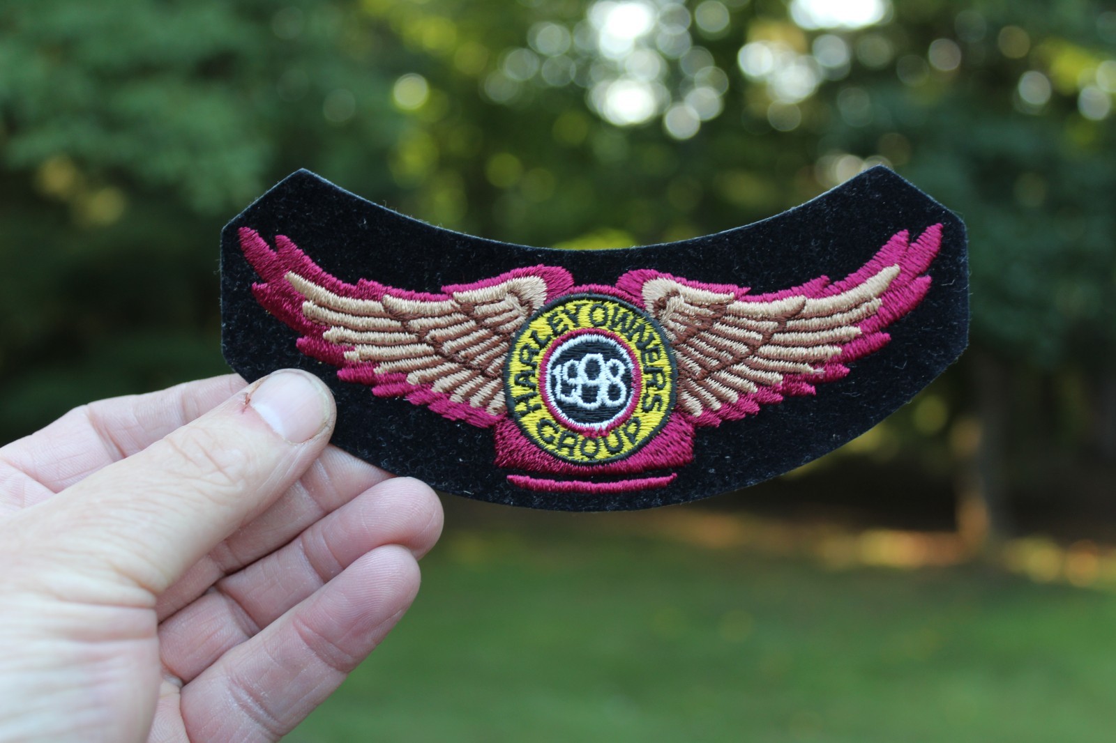 TWO HARLEY DAVIDSON HARLEY OWNERS GROUP PATCHES