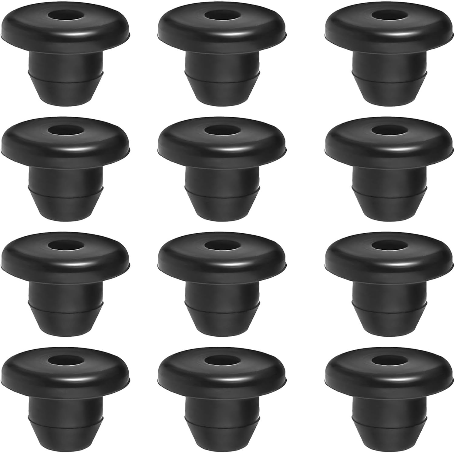 12 Pack Rubber Jack Oil Plug, Hydraulic Jack Oil Plug Flat-Head Rubber Hydrau...