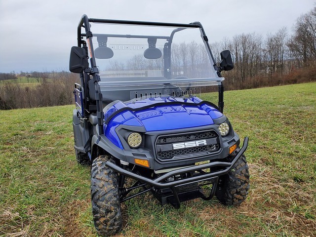 SSR Bison 400U - 200U - 200P Vented Windshield with Quick Install Straps