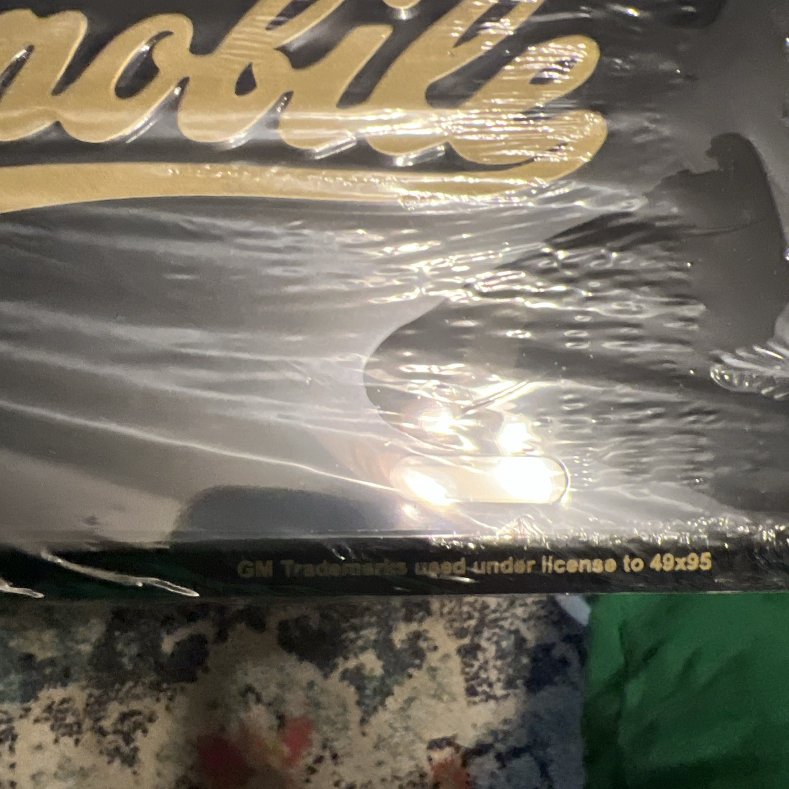 Vintage Oldsmobile Booster License Plate Sealed