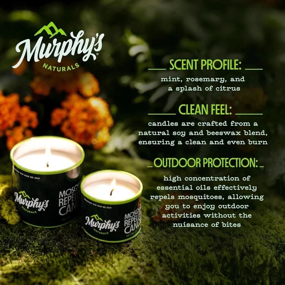Murphy'S Naturals Mosquito Bug Repellent Candles for Outdoor Patio, Citronella &