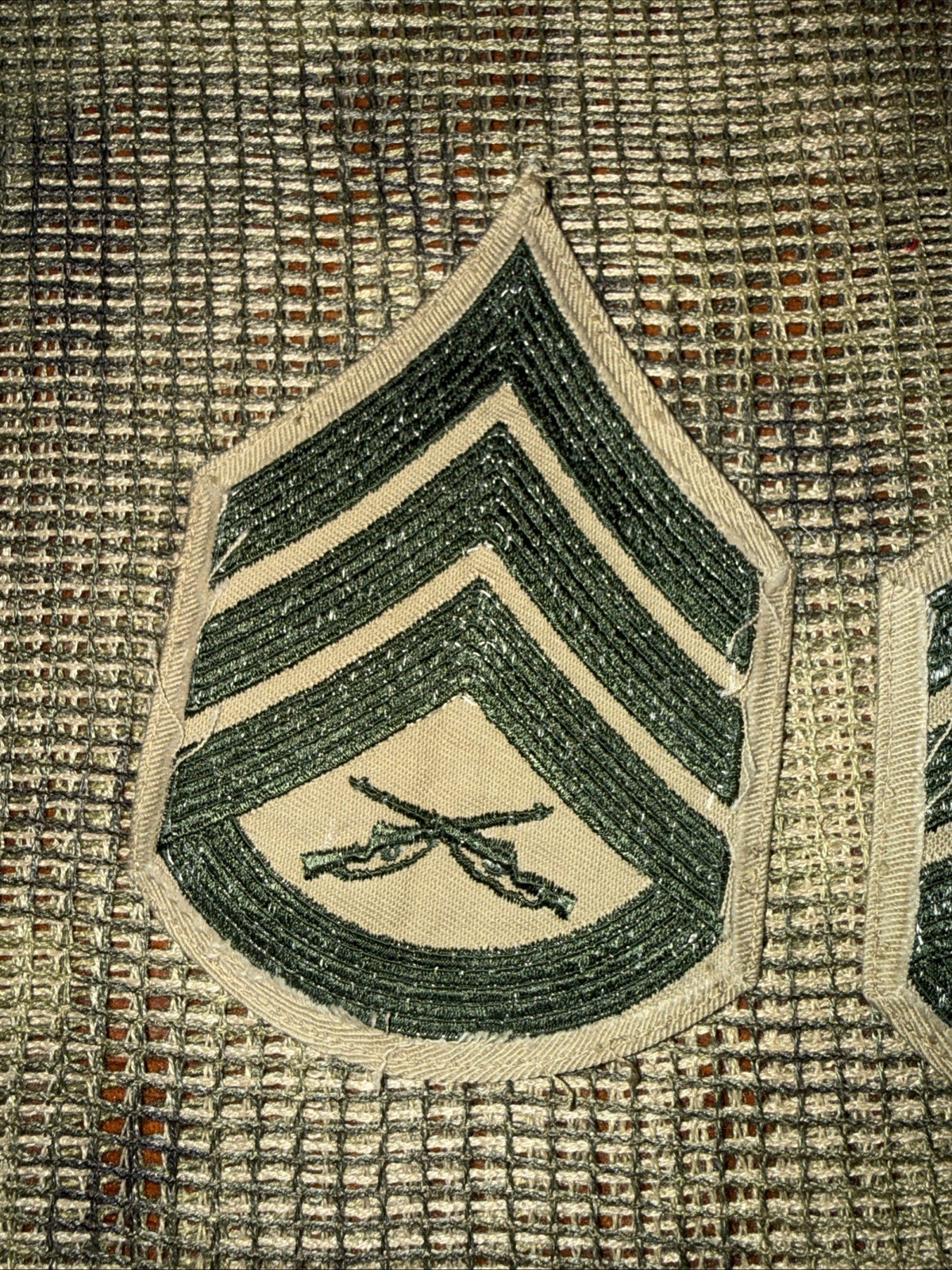 USMC Marine Corp Staff Sergeant E-6 Patch Shoulder Sleeve Insignia Pair