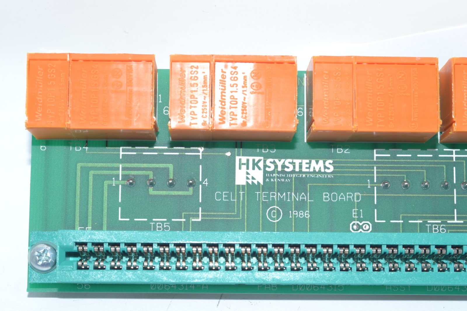 HK Systems 0064316-001 PCB Celt Terminal Board