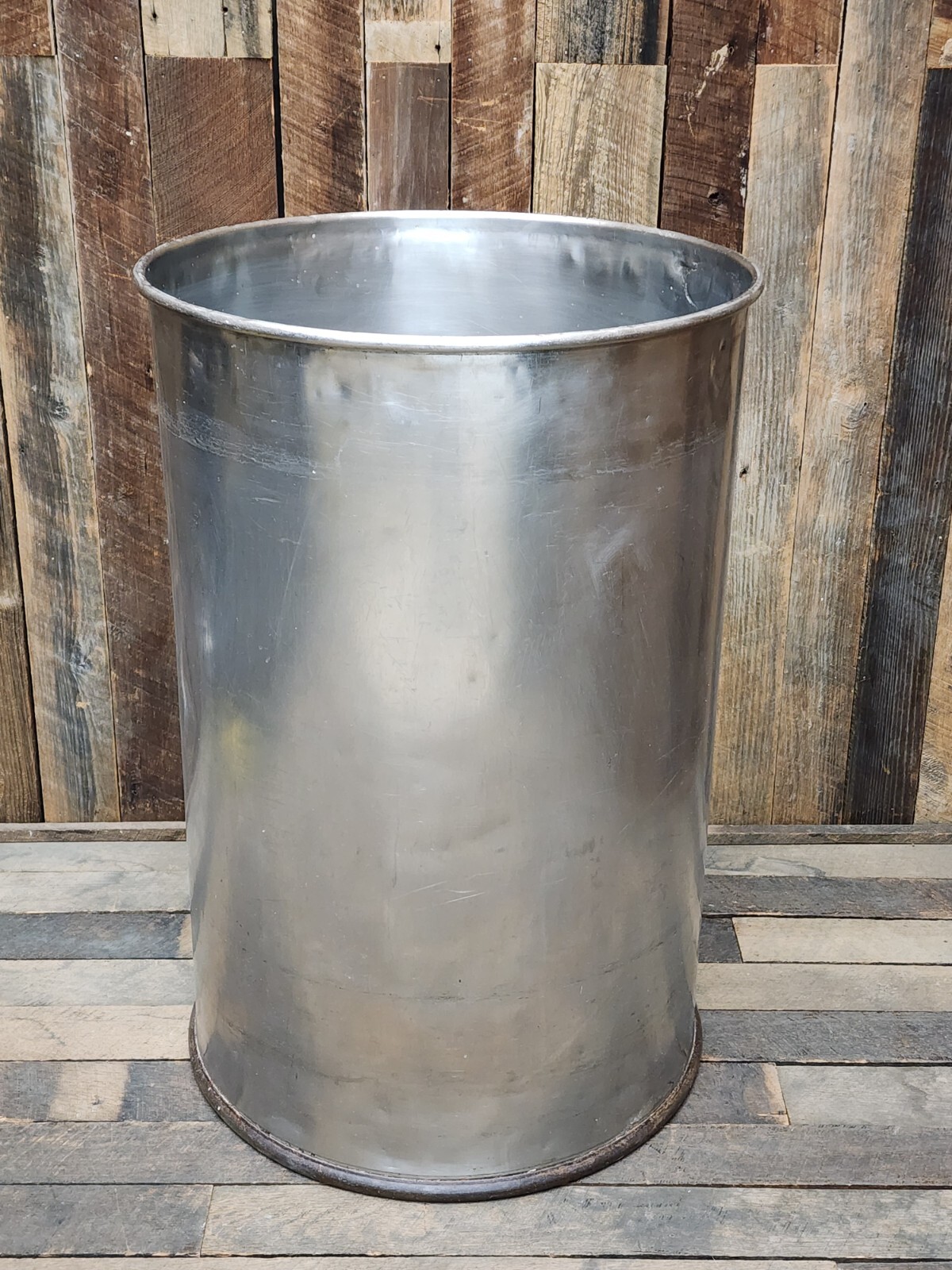 55 Gal Stainless Drum Barrel Open Head Top USED