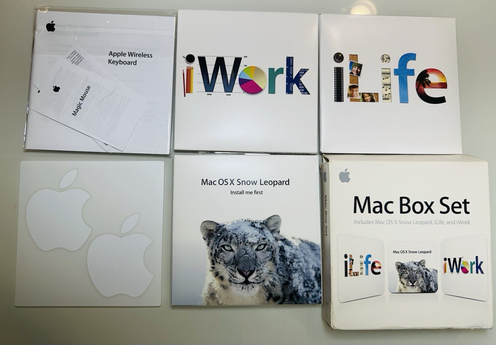 Apple Mac Box Set Snow Leopard iLife iWork Retail (Mac, 2009)