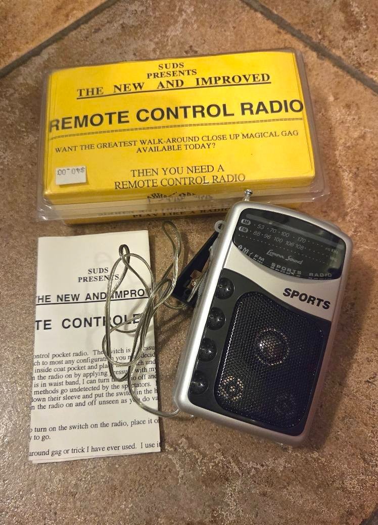The New and Improved Remote Controlled Radio by Suds Magic Mentalism Tricks