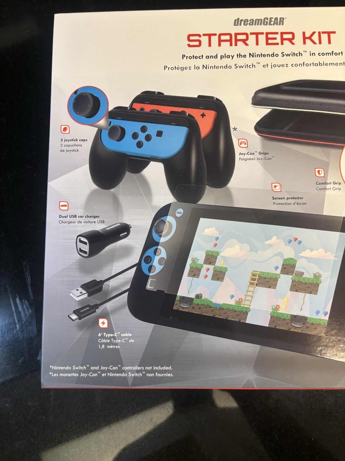 dreamGEAR Nintendo Switch Starter Kit Accessories Bundle DG-DGSW-6502