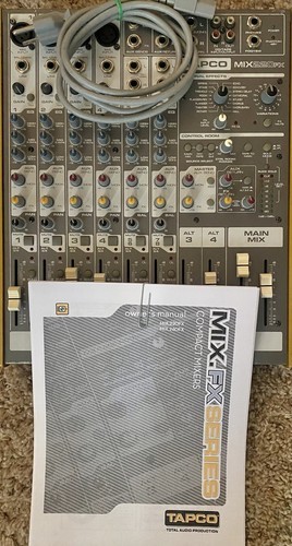 Tapco Mix 220FX Compact Mixer For DJing Control Effect Board