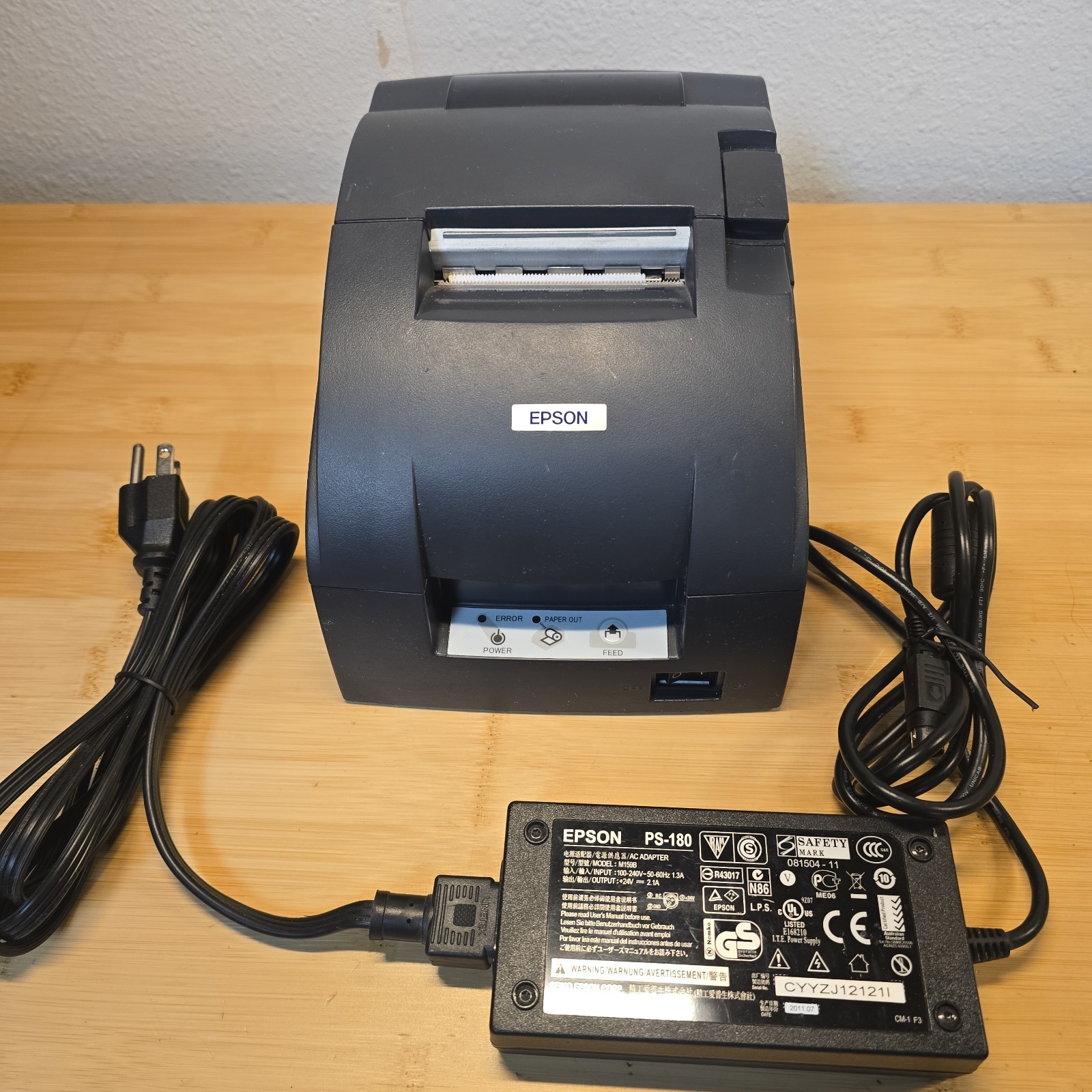 Epson TM-U220PD M188D Dot Matrix POS Receipt Ticket Printer - Tested Working