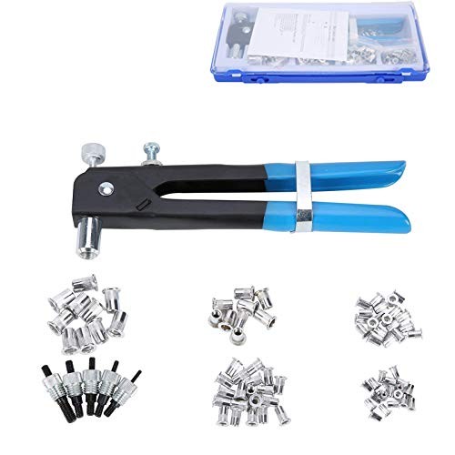 Threaded Rivet Nut Setter Insert Tool Kit 86pcs Hand Riveter Rivnut Nutsert