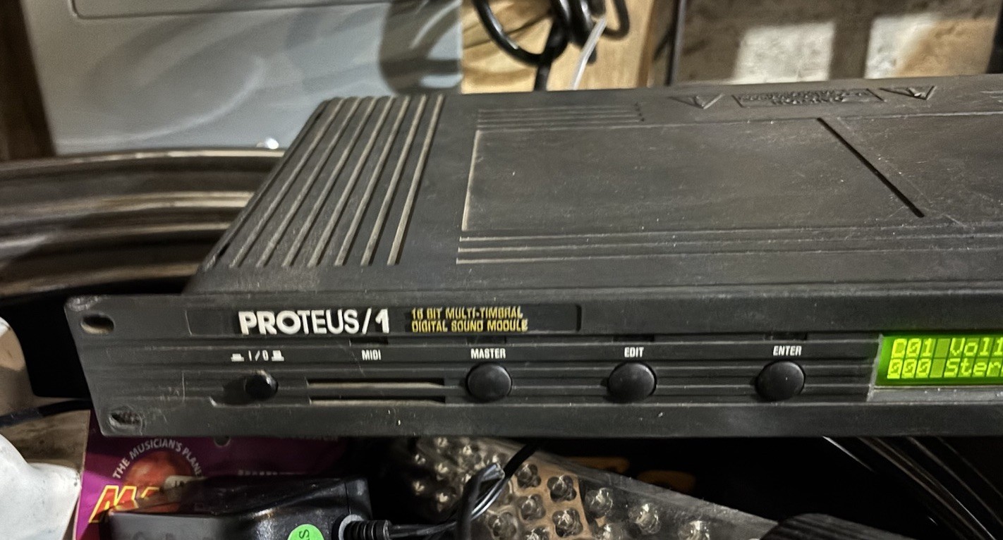 E-MU Proteus 1 Rock/Pop Model 9010 Keyboard module Rack