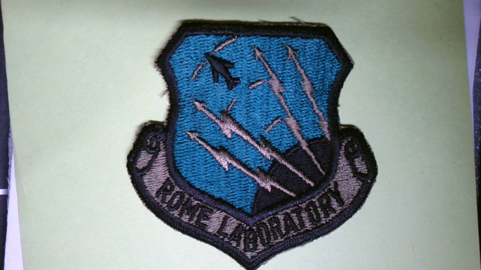MILITARY PATCH SEW ON COLORED US AIR FORCE ROME LABORATORY