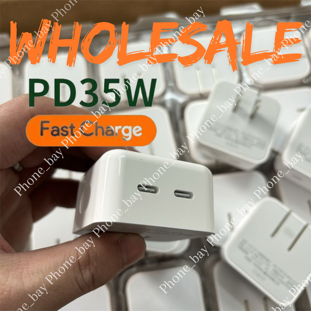 35W Dual USB-C Wall Adapter Fast Power Charger For Apple iPhone iPad Samsung Lot