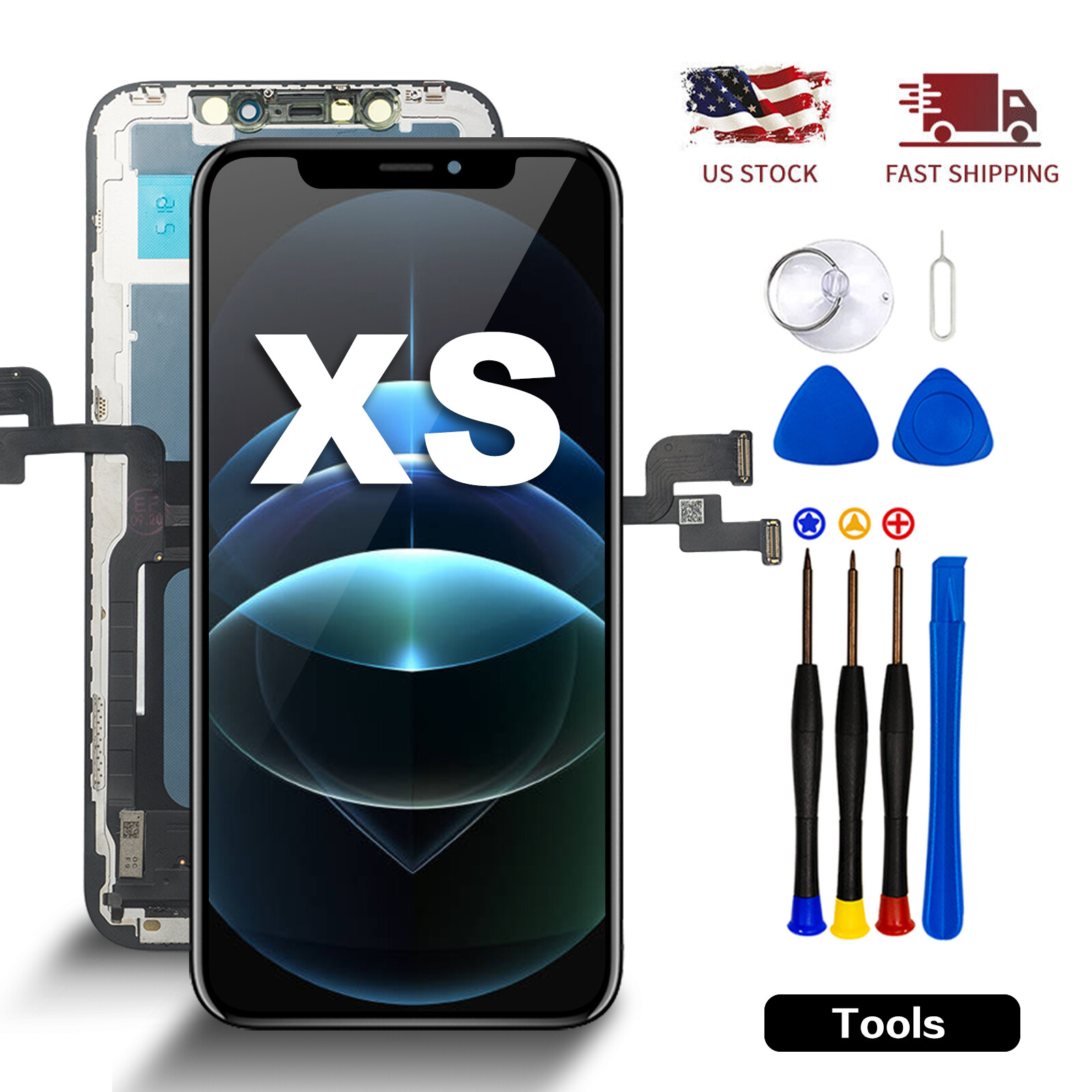 For iPhone XS LCD Touch Screen Digitizer Assembly Display Replacement AAA+ Tool