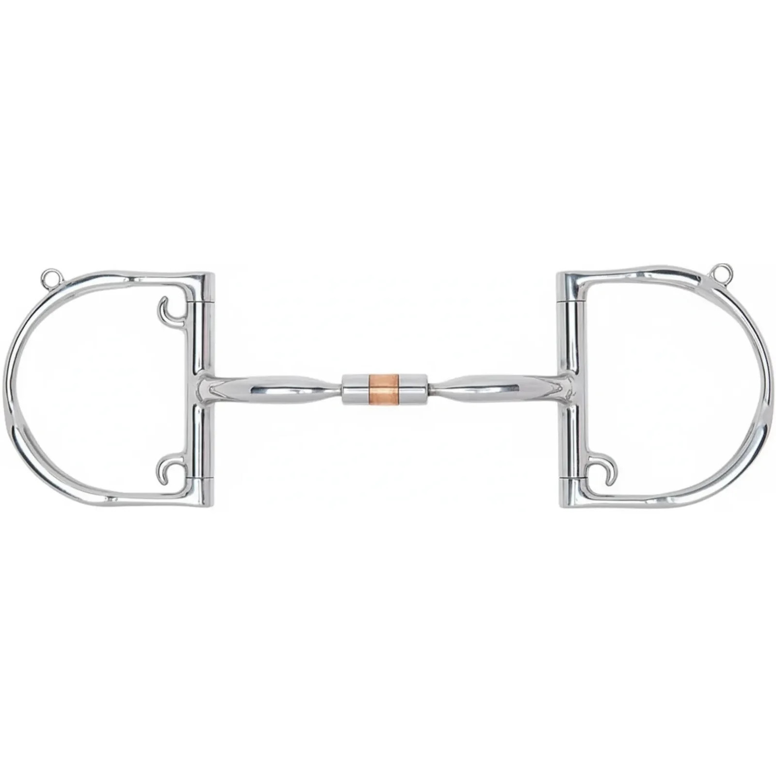 Myler MB 02 Comfort Snaffle English Dee with Hooks - Stainless Steel with