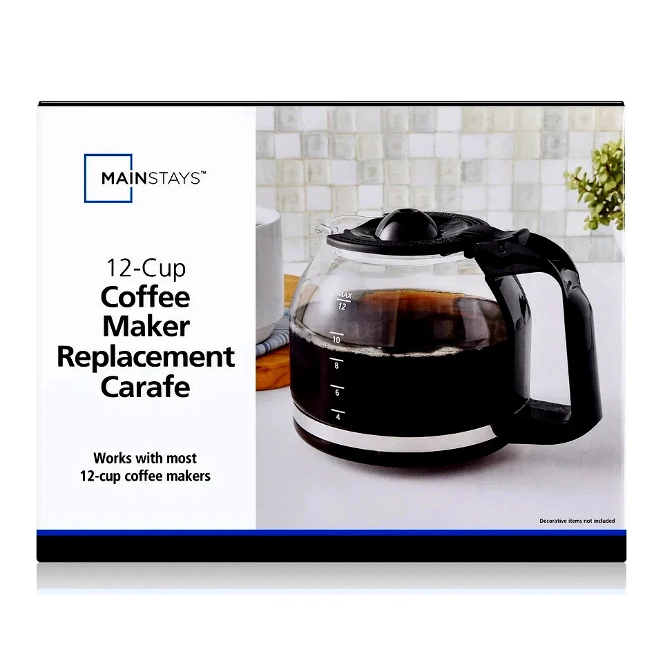 12-Cup Replacement Coffee Carafe works for Mr. Coffee maker Pot PLD12-1 BVMC-SJ