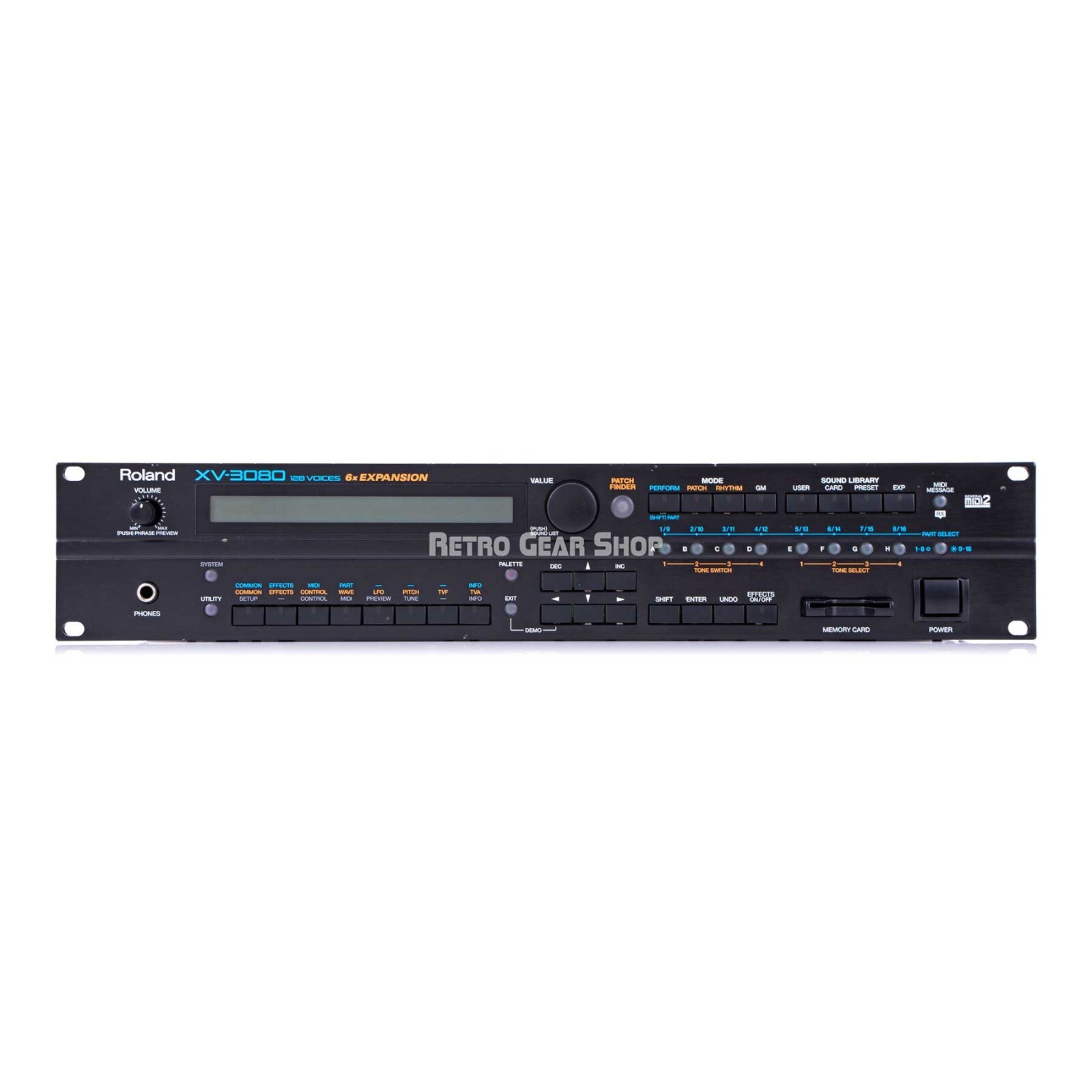 Roland XV-3080 Synth Module Rackmount Synthesizer Vintage Original Box w/ cards