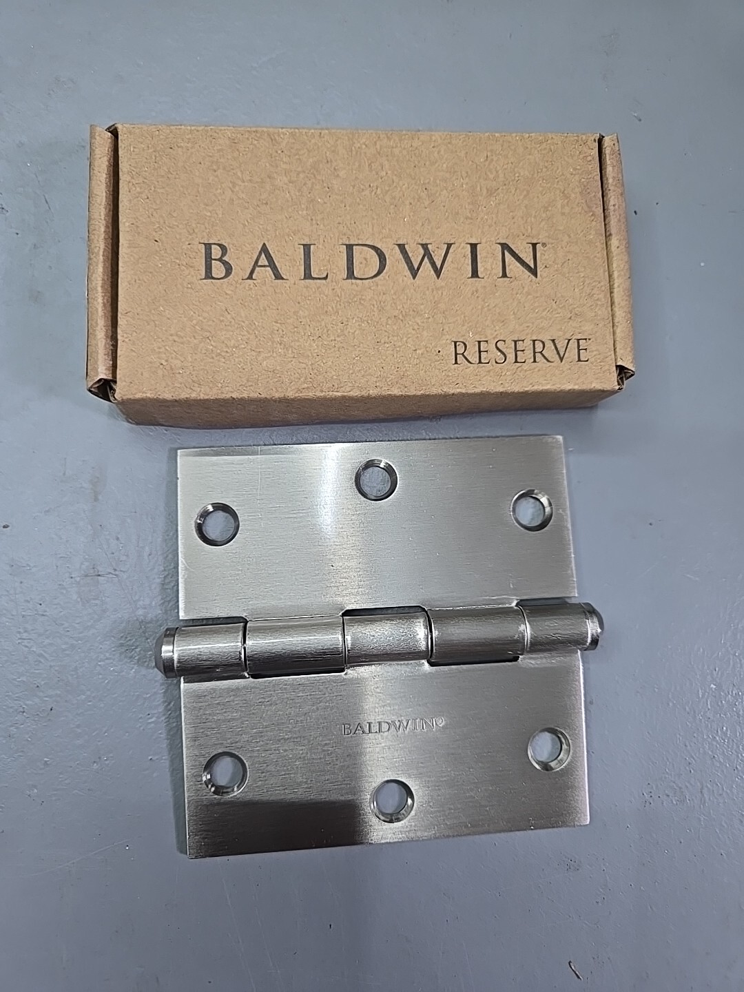 Baldwin 9BR7025-002 3.5" SQUARE SATIN NICKEL HINGE