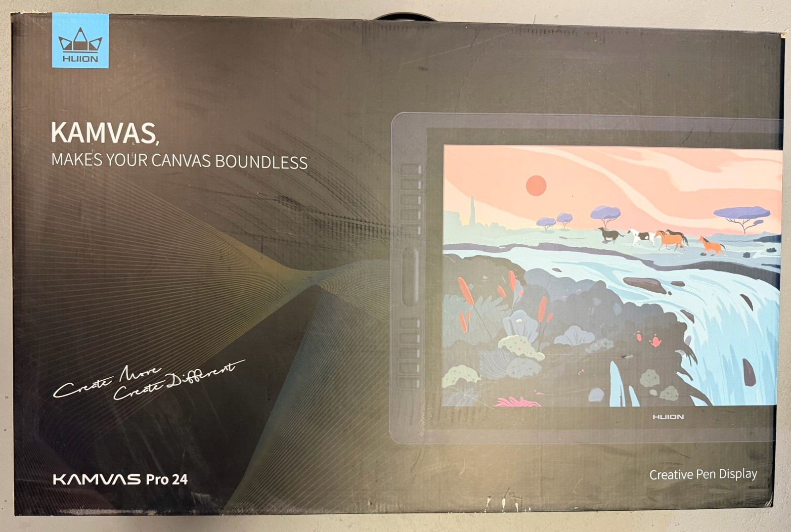 Huion Kamvas Pro 24 GT-240 Pen Display Graphics Tablet - Black (Brand New)