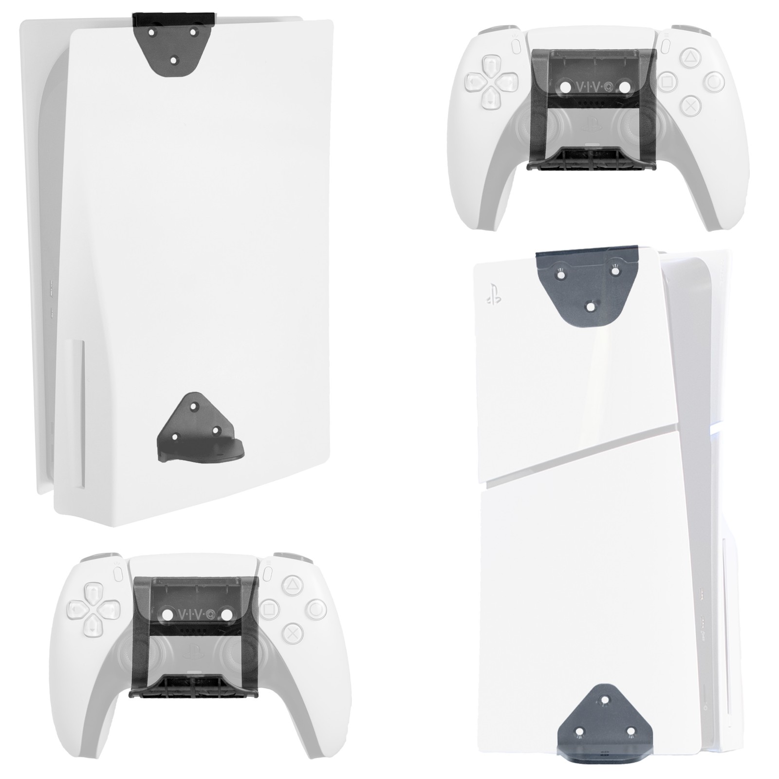 VIVO Wall and Under Desk Mount Designed for PS5 & PS5 Slim Console
