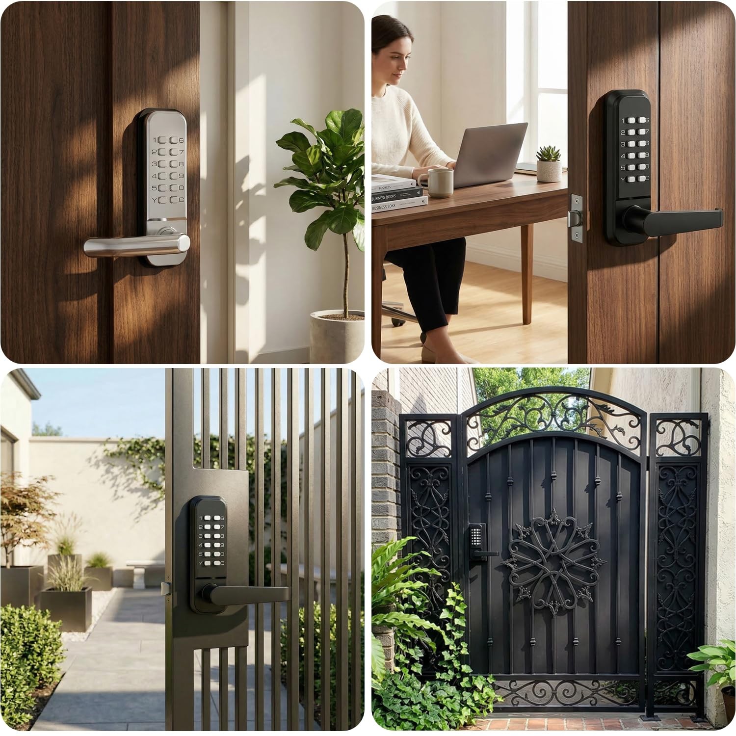 Bh Railing High-Security 12 Digit Keypad Mechanical - Mechanical