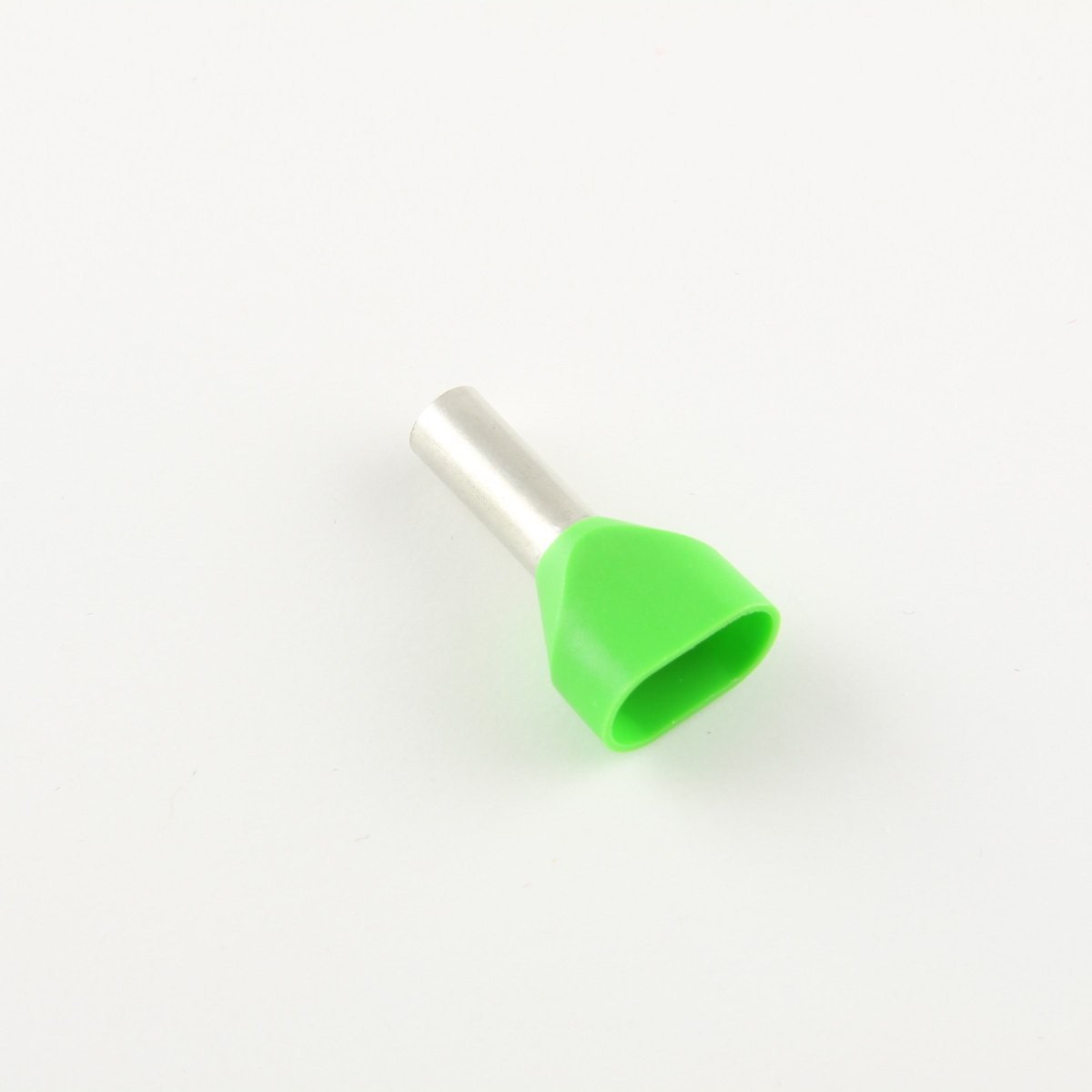 10 Ga. Two Wire Green Insulated Ferrules, 0.47" Pin - (pack of 100)