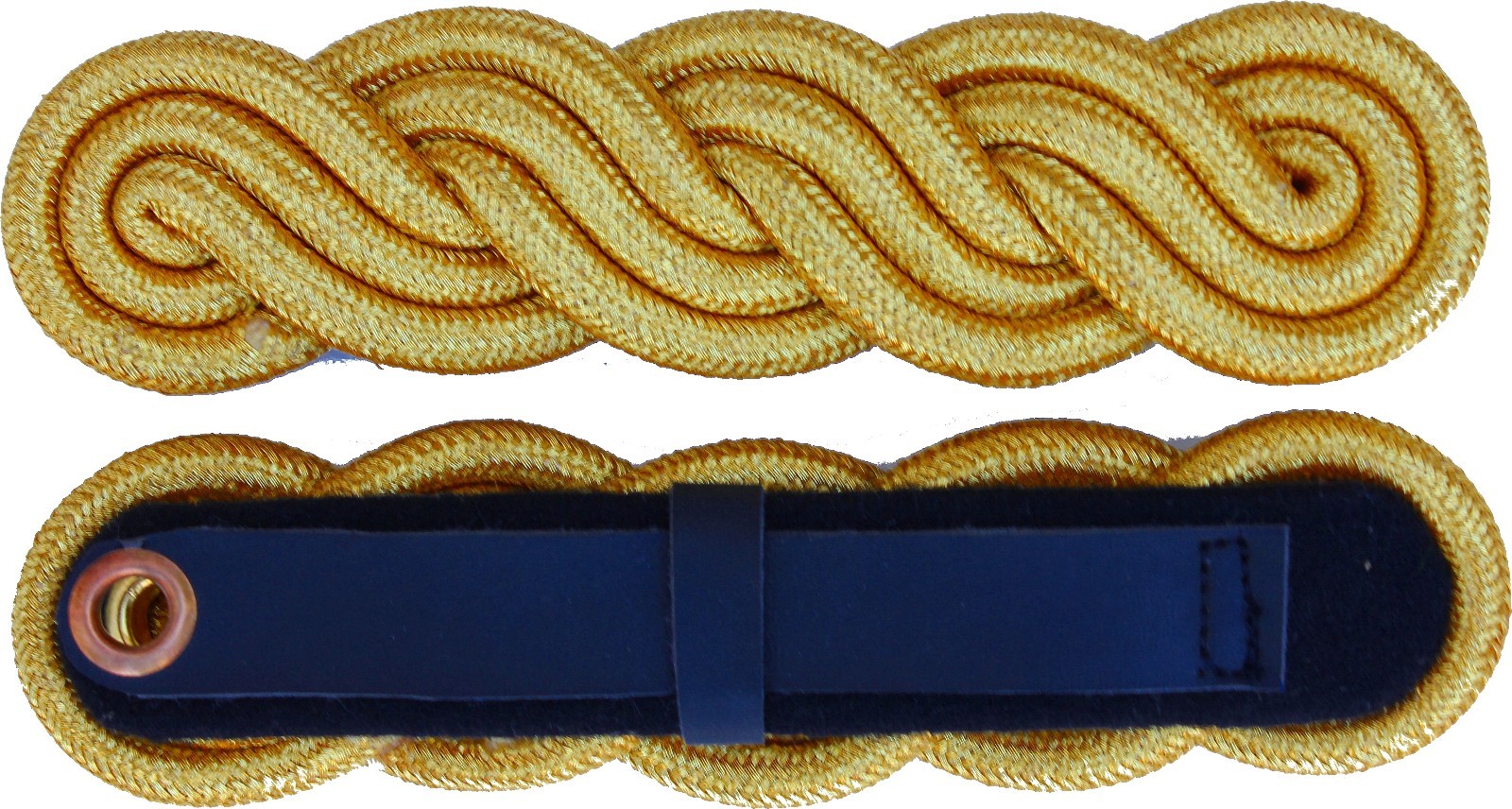 British UK ROYAL NAVY CORD EPAULETS SHOULDER BOARDS GOLD WIRE