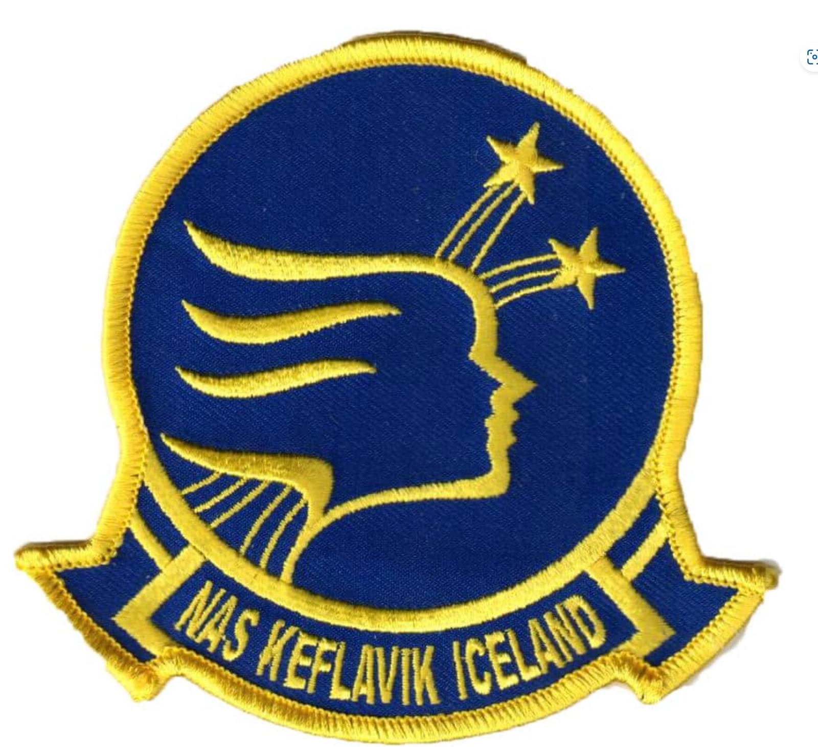 NAS KEFLAVIK ICELAND Patch – Hook and Loop, 4.25"